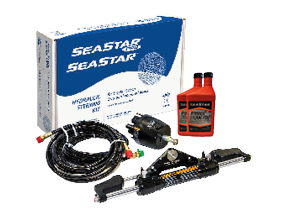 Hydraulische besturingspakket SeaStar Pro, voor buitenboordmotoren tot 350 Hk stuurpomp olie cilinder HC6345-3