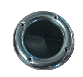 Kabeldoorvoer &Oslash;90x58mm, H=5mm; met RVS ring - 001058 72dpi - 9001058