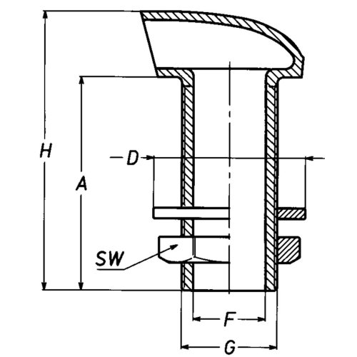 Messing-verchroomde ontluchtingsnippel, 1" - 001191e 01 72dpi - 9001191E