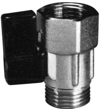 Messing-verchroomde mini-kogelkranen, 1/2", binnen- & buitendraad - 001596c 72dpi - 9001596C