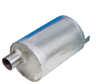 RVS waterlock, horizontaal, slangaansluiting &Oslash;40mm, L=230mm, &Oslash;160mm - 004400 72dpi 1 - 9004400