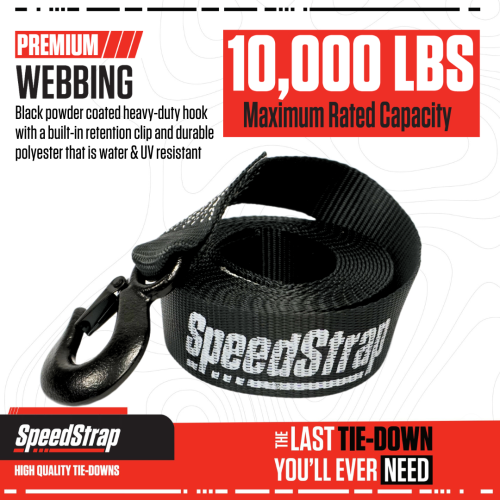 Speedstrap Winch strap, 6 meter trailerband met haak - 00631004 5 - 900631005