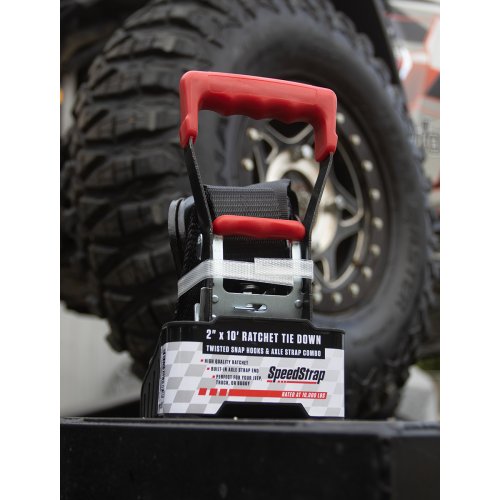 Speedstrap 50 mm Ratchet Tie-down spanband, haak en lus, 300 cm, zwart - 00631020 6 - 900631020
