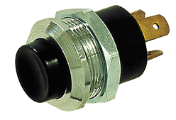Messing-verchroomde druk (contact) schakelaar, 20A, boorgat &Oslash;21mm - 014849 72dpi - 9014849