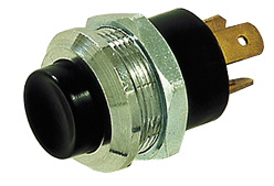 Messing-verchroomde druk (contact) schakelaar, 20A, boorgat &Oslash;21mm - 014849 72dpi - 9014849