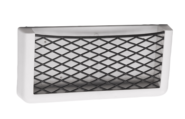 Kunststof opbergvak, wit, met wit elastisch net, afm. 270x115x32mm - 015275 72dpi - 9015275