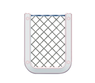 Kunststof opbergvak, wit, met zwart elastisch net, afm. 126x98mm - 015290 72dpi - 9015290
