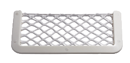 Kunststof opbergvak, wit, met wit elastisch net, afm. 180x365mm - 015295 72dpi - 9015295
