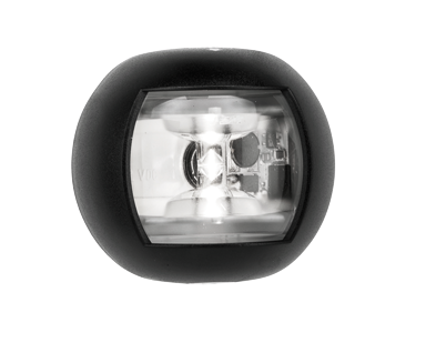 Positielantaarn wit heklicht 135&deg;, LED 12-24V, zwart carbonaat huis - 015513 72dp - 9015513