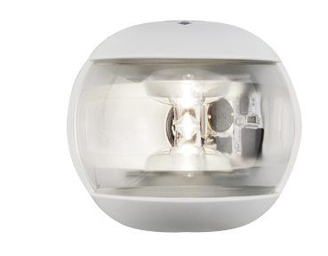 Positielantaarn wit toplicht 225&deg;, LED 12-24V, wit polycarbonaat huis - 015522 72dp - 9015522