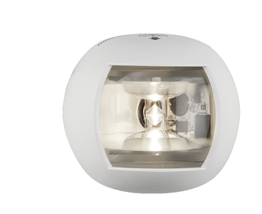 Positielantaarn wit, heklicht 135&deg;, LED 12-24V, wit carbonaat huis - 015523 72dp - 9015523