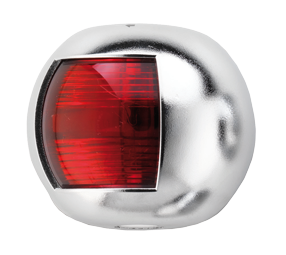 Positielantaarn verchroomd huis; rood, 112.5&deg; - 015550 72dp - 9015550