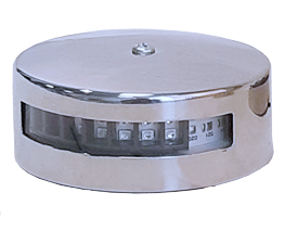 Positielantaarn LED, gepolijst RVS 304 huis; 10-30V; rood, 112.5&deg; - 015555 - 9015555