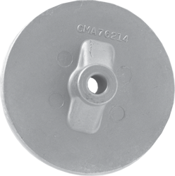 Magnesium anode Mercruiser/Sterndrive/Mercury outboard, Circular Plate (OEM 76214-5) - 017007m 72dpi - 9017007M