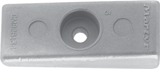 Magnesium anode Mercury/Mariner/Force/Honda outboard, Wedge (OEM 826134) - 017023m 72dpi - 9017023M