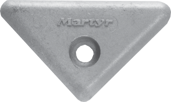 Aluminium anode Volvo Penta sterndrive, triangle voor 290/290DP/SX/DP-X (OEM 872193) - 017038 72dpi - 9017038A
