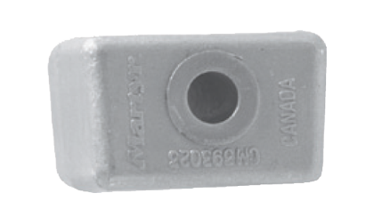 Magnesium anode OMC/Johnson/Evinrude, Block V4/V6 (OEM 393023) - 017086m 72dpi - 9017086M