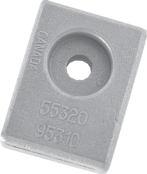 Aluminium anode Suzuki outboard, small block (OEM 55320-95310) - 017132a 72dpi - 9017132A
