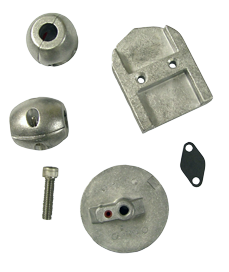 Aluminium Anode kit Navalloy, Alpha-1-Gen I, 1983 - 1990 - 017604a 72dpi - 9017604A