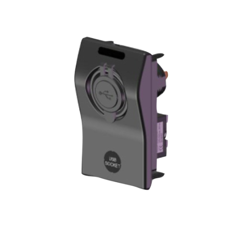 Enkel werkend schakelpaneel, 60x100mm, USB poort - 025331 72dpi - 9025331