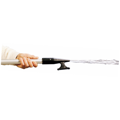 Aluminium telescopische bootshaak met kunststof haak en ingebouwde lenspomp, L=1100-2000mm, capaciteit: 15l/min, &Oslash;35mm - 026001 01 - 9026001