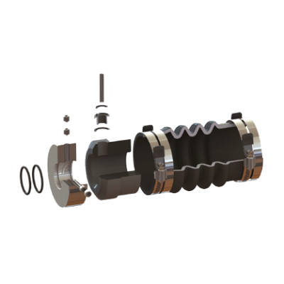 PSS Rubberbalg reducer, van 3" (&Oslash;76,2mm) naar 2-3/4" (&Oslash;69,9mm) - 036300234 72dpi - 9036300234