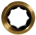 Schroefbaar bronzen tussenlager met inwendige draad en Phenol lagerbus, &Oslash;30mm & koker &Oslash;45mm - 040030 1 72dpi - 9040030