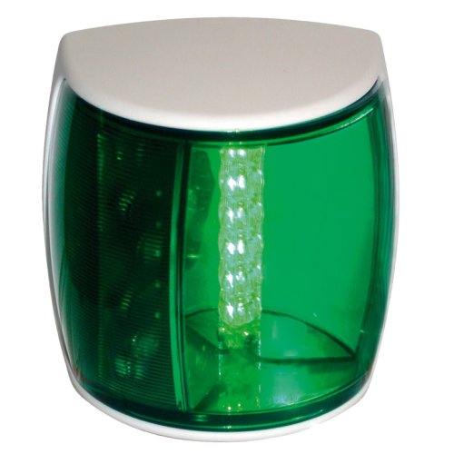 Hella NAVILED-PRO Stuurboordlantaarn, 9-33V, 112.5&deg;, BSH-2NM, wit huis met groene lens - 041322 72dpi - 9041322