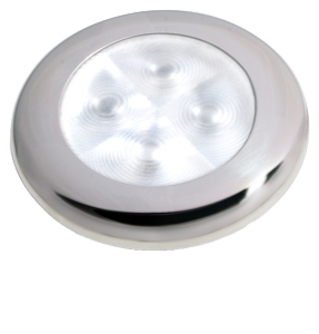 Hella Slim-Line ROUND Ori&euml;ntatieverlichting, wit, 12V LED, RVS gepolijste rand, &Oslash;72mm - 041347 - 9041347