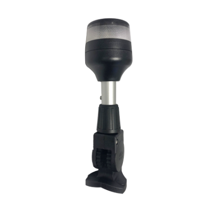 Hella NAVILED toplicht, wit-rondschijnend, 9-33V, 360&deg;, 2NM, zwart (klapbaar) op aluminium stang - 041359a 72dpi - 9041359
