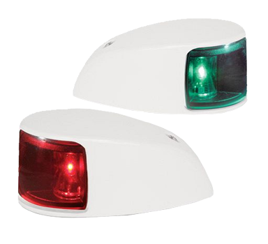 Hella set stuurboord/bakboordlantaarns, 2NM, naviled IP67, wit huis - 041378 - 9041378