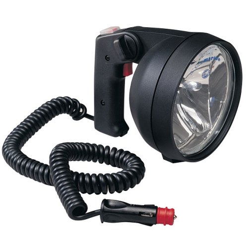 Hella Twin-Beam handzoeklicht, halogeen, 12V/55W & 100W (2 reflectoren), rubberen behuizing - 041400 72dpi - 9041400