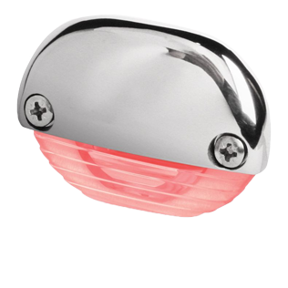 Hella Easy fit loopverlichting, rood met RVS kap - 041424 - 9041424