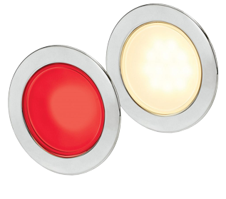 Hella Euroled 95, GEN 2, RVS ring, warm wit/rood, 95mm, rond - 041502 - 9041502