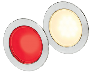 Hella Euroled 95, GEN 2, RVS ring, warm wit/rood, 95mm, rond - 041502 - 9041502