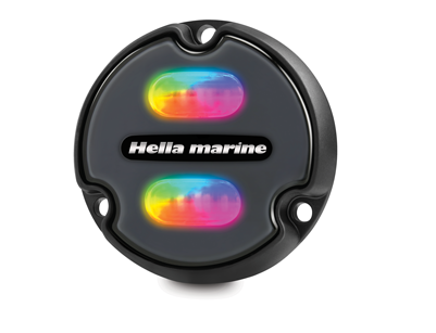 Hella Onderwaterlamp Apelo A1, 15W, RGB multi color, 1800 Lumen, 2.5m kabel, IP68/69, wit front - 041562 72dpi - 9041562