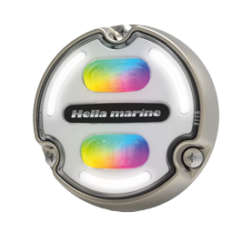 Hella Onderwaterlamp Apelo A2, 30W, RGB multi color, 3000 Lumen, 2.5m kabel, IP68/69, wit front - 041567 72dpi - 9041567