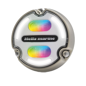 Hella Onderwaterlamp Apelo A2, 30W, RGB multi color, 3000 Lumen, 2.5m kabel, IP68/69, wit front - 041567 72dpi - 9041567