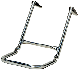 RVS Zwemtrap voor zwemplateau- of dekmontage, 2-treden, buis &Oslash;25mm - 048200 72dpi - 9048200