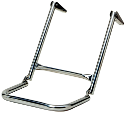 RVS Zwemtrap voor zwemplateau- of dekmontage, 2-treden, buis &Oslash;25mm - 048200 72dpi - 9048200