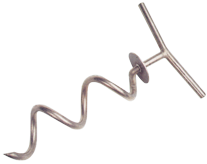 RVS Spiraalvormige meerpen, L=340mm, &Oslash;75mm (materiaal &Oslash;12mm) - 048503 72dpi - 9048503