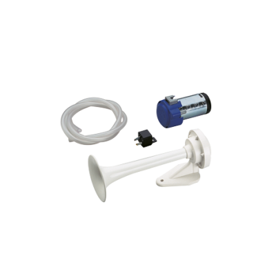 ABS-scheepshoorn met compressor, wit, L=250mm, 24V (116dB(A)-420Hz) elektropneumatisch - 05062 72dpi 2 - 905063