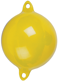 Ankerboei, &Oslash;350mm, L=460mm, geel (maat 2), met 2 oog - 059085 72dpi - 9059085
