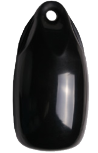 Fender druppelmodel 'Dumpy', &Oslash;180mm, L=360mm, zwart (maat 2) (opblaasbaar met kogelventiel) - 059095 1 1 - 9059096