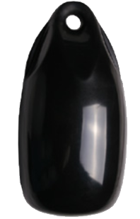 Fender druppelmodel 'Dumpy', zwart &Oslash;150mm, L=300mm, (maat 1) (opblaasbaar met kogelventiel) - 059095 1 - 9059095
