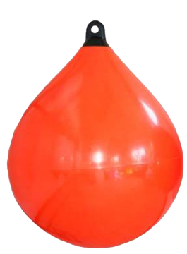 Solid Head buoy, &Oslash;550, L=730mm, oranje met zwarte kop (maat 3) - 059541 1 2 - 9059543