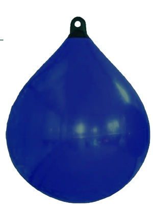 Solid Head buoy, &Oslash;350, L=480mm, donkerblauw met zwarte kop (maat 1) - 059561 - 9059561