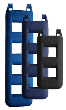 Ladderfender 2-treeds, 250x120x550m, 3kg, blauw - 059694g - 9059701
