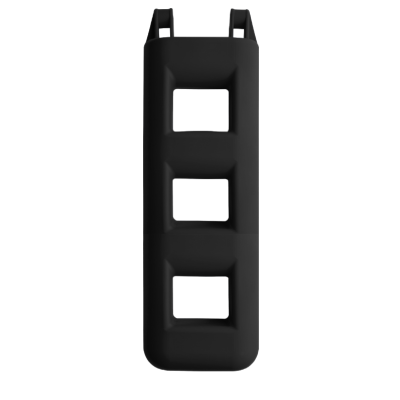 Ladderfender 25x12x75cm, zwart, 3-treeds - 059697 72dpi - 9059697