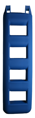 Ladderfender 4-treeds, 250x120x950m, 5kg, blauw - 059703 - 9059703